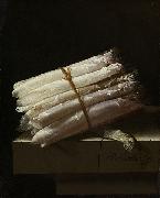 Adriaen Coorte Still Life with Asparagus. oil